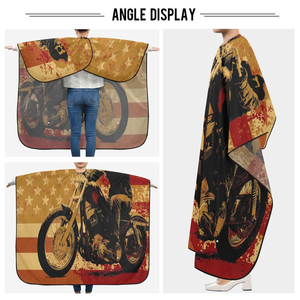 Cape de Coiffeur Professionnelle Imperméable en Polyester pour Salon, avec Fermeture de Cou Ajustable et Personnalisable par Sublimation - Product Image 5