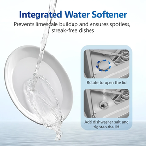 Lavavajillas de Sobremesa Portátil A-I-R-M-S-E-N, Tanque de 5 L, 5 Plazas, 7 Programas, Blanco - Product Image 4