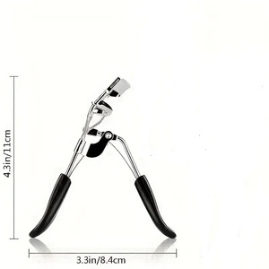 Professional Eyelash Curler with Black Rubber Handles <b>Makeup</b> <b>Tool</b> Reusable Stylish Eye <b>Makeup</b> and Lash Styling - Product Image 2