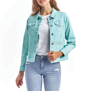Veste en jean de haute qualité, dernier design, service OEM, faible MOQ, nouvelle arrivée, veste en jean pour femme, fabriquée au Pakistan - Product Image 3