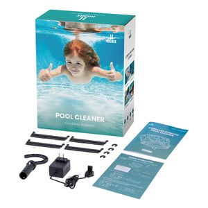 Robot Pulitore Piscina Senza Fili a Doppio Motore con Indicatore LED, Funzione di Auto-Parcheggio, Cesto Raccogli Foglie e Raccogli Detriti - Product Image 3