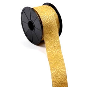 Customized Oakleaf Lace & Gold Trim Water Soluble for Garment & Ceremonial Caps - Product Image 2