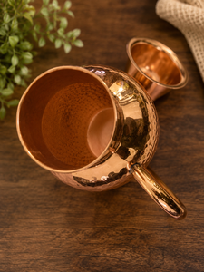 Bouteilles d'eau en cuivre personnalisées en gros avec design classique, couvercles et poignées écologiques pour cadeaux d'entreprise et mariages - Product Image 6