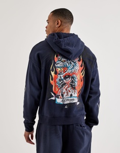 Survêtement en molleton français pour homme, effet vieilli et orné de strass, en coton épais et lourd, coupe oversize - Product Image 1