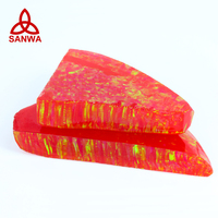 Opale tendance 2026 OP526 Rouge, pierre précieuse brute de laboratoire, directement de l'usine pour la création de bijoux en opale, disponible en 45 couleurs
