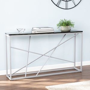 Handcrafted Metal <b>Console</b> <b>Table</b> with Marble Top Modern Design Luxury Living Room Furniture Customizable Easy to Clean - Product Image 5