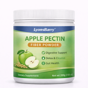 Poudre de fibres de pectine de pomme, complément alimentaire pour la détoxification digestive et le nettoyage intestinal, végétalien, sans gluten, faible en glucides, fabricant OEM en marque privée - Product Image 1