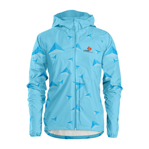 Veste coupe-vent à capuche pour homme avec logo personnalisé imprimé, fermeture éclair, style sportif, vêtements d'extérieur pour le printemps, ensembles coupe-vent écologiques - Product Image 1