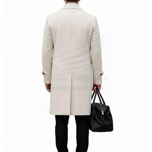 Abrigo Largo de Lana para Hombre, Hecho a Medida, Estilo Vintage, Moda Urbana, Transpirable, de Alta Calidad, para Hombres y Jóvenes - Product Image 2