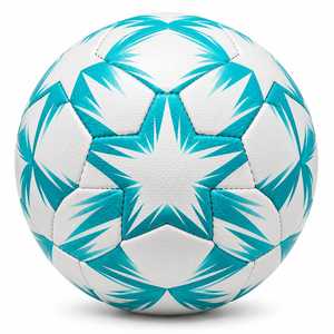 ESTRELLA INTERNATIONAL Ballon de football personnalisé bleu et blanc à motif étoile Taille 5 Ballon d'entraînement Modèle EI-FB-0013 Utilisation intérieure/extérieure - Product Image 4