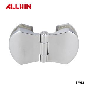 Charnière de porte verre-à-verre moderne à 180 degrés en laiton, OEM ODM - Product Image 3
