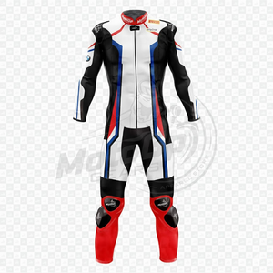 Traje de Motociclista Personalizado Bm Tom Sykes, Mono de Cuero de 1 Pieza para Pista/Conducción, Hecho a Medida con Piel de Vaca/Canguro, Traje MotoCP - Product Image 1