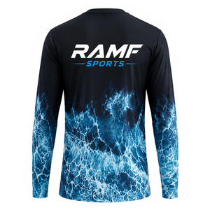 เสื้อยืดฮู้ดดี้แขนยาวสำหรับผู้ชาย ดีไซน์ใหม่ สไตล์วินเทจ ผ้าสเตรช ระบายอากาศได้ดี ป้องกันรังสียูวี 50 สำหรับผู้ใหญ่ - Product Image 4