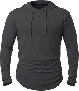 Sweat à capuche pour homme, motif uni, polyester/coton, polaire 310g, respirant, écologique, coupe ample, chaud pour l'hiver - Product Image 6