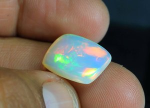 Precioso ópalo etíope en forma de cojín, gema Welo brillante con destellos arcoíris, ópalo etíope suelto en cabujón, regalo para él. - Product Image 3