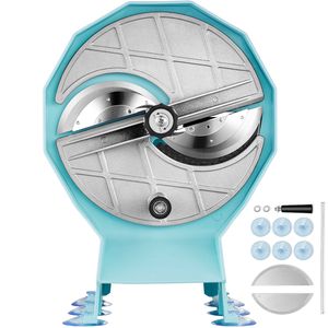 Affettatrice Manuale Commerciale in Acciaio Inox per Frutta e Verdura, Spessore Regolabile 0,0,5'/0,12mm, Doppia Porta di Alimentazione - Product Image 1
