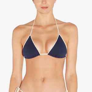 Bikini de Playa para Mujer con Acabado Satinado, Suavidad, Glamour de Alta Sociedad, Lujo junto a la Piscina, Detalles Drapeados, Atuendo Elegante - Product Image 6