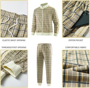 Conjunto de Sudadera con Capucha y Pantalones Deportivos para Hombre, 100% Algodón, Grueso y Cómodo para Invierno, Venta al Por Mayor, Cintura Elástica - Product Image 4