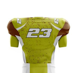 Maillot et pantalon de football américain personnalisables à manches courtes, respirants, grandes tailles, uniforme 100 % polyester, kits personnalisables pour hommes et femmes - Product Image 4