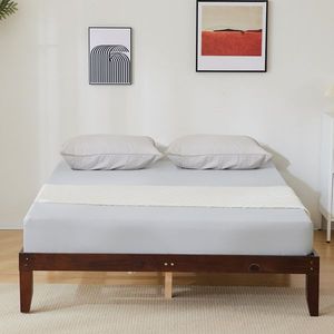 Basic Single Bed Frame 189*136*30.5cm Painted Pine Wood in Brown Wooden Beds - Product Image 5