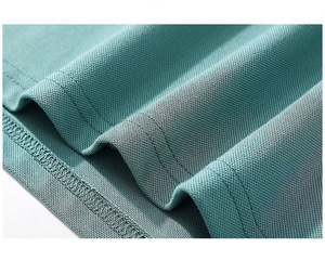 Summer Men's O-Neck Regular Fit Casual Short Sleeve Breathable 240g <b>Plain</b> Dyed Polyester/Cotton <b>Canvas</b> T-shirt - Product Image 5