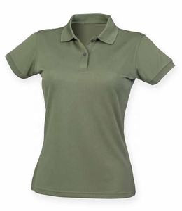 Camiseta Polo Casual de Manga Corta para Mujer, 100% Algodón, Material de Punto - Product Image 1