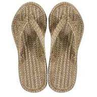 Chaussures d'été indiennes en lin naturel, robustes, pour homme et femme, ton neutre, usage quotidien - Product Image 3