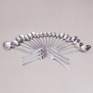 Ensemble de couverts en acier inoxydable fait main de 29 pièces, finition de qualité alimentaire, lavage à la main uniquement, design classique, compatible micro-ondes et four - Product Image 5