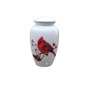 Urne pour animaux de compagnie cendres empreinte de patte urnes pour animaux taille en métal personnalisé prix de gros fournitures funéraires urne crémation pour animaux - Product Image 1
