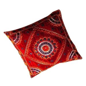 100% Cotton Velvet Fabric Mirror Patchwork Cushion <b>Cover</b> Soft Texture Embroidery Trending Decorative Pillow <b>Cover</b> Latest Sale - Product Image 2