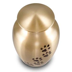 Black Paw Print Pet Cremation Urn Funeral Supplier Memorial Urns For Cat & <b>Dogs</b> Burial <b>Ashes</b> Metal Urn For Animal Bones Keepsake - Product Image 1