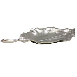 Plateau de service et décoration de table en aluminium fait main en forme de feuille, idéal pour la maison, personnalisable, le plus vendu - Product Image 3