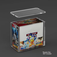 Boîte de protection en acrylique pour booster Pokémon de 8 mm d'épaisseur, boîte en acrylique pour ETB Elite Trainer Box, boîte ETB avec bords arrondis, boîte magnétique