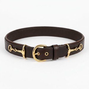 ODM Black Leather Equestrian Bit Belt <b>Silver</b> Horse Bridle Style <b>Waist</b> Strap - Product Image 4