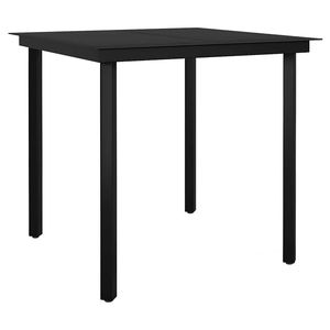 Conjunto de Comedor de Jardín de 2 Plazas en Ratán PE Gris, Muebles de Patio Resistentes a los Rayos UV - Product Image 5