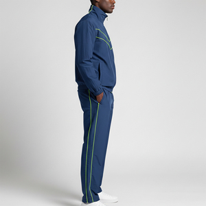 Ensemble de survêtement coupe-vent style hip-hop 100 % nylon sur mesure pour homme, coupe ample oversize avec passepoil intégral, tenue décontractée - Product Image 5