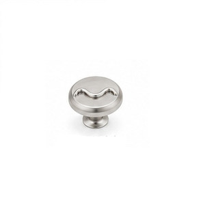 Brass Round Cabinet Knob Wavy Bar Design Traditional Style Durable Kitchen Furniture Knob - Product Image 4