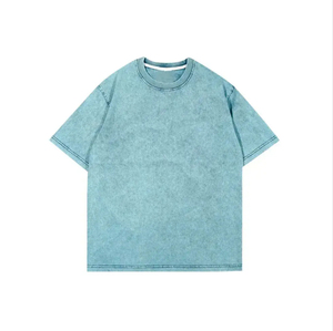 เสื้อยืดผู้หญิงสไตล์วินเทจผ้าฝ้ายนุ่มล้างสีแบบแอซิดแฟชั่นลำลองเสื้อยืดแฟชั่นแขนยาวสำหรับผู้หญิงและผู้ชาย - Product Image 1