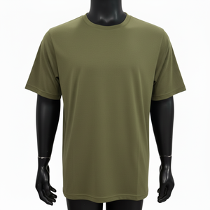 Camiseta de algodón personalizada para hombre, de manga corta, cuello redondo, con logo frontal, en blanco, de alta calidad, transpirable, precio al por mayor - Product Image 1