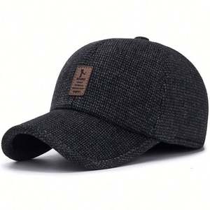 Gorra Deportiva de Otoño e Invierno para Hombres de Mediana Edad y Mayores, Gorra de Béisbol de Algodón para Ciclismo al Aire Libre, Estilo Urbano, Cálida y Protectora para los Oídos - Product Image 3