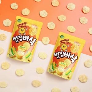 Authentic Korean Fried Hard Puffed <b>Snack</b> 3D Hexagon Extruded Corn Crisps Sweet Corn Flavor OEM - Product Image 4
