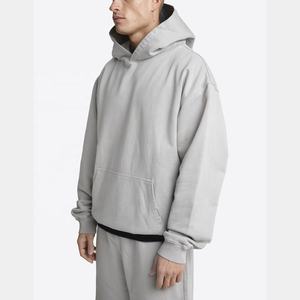 2025 unisexe lourd pull sweat 100% coton français éponge à capuche avec Logo personnalisé haute qualité hiver sweats à capuche vierges pour hommes - Product Image 2