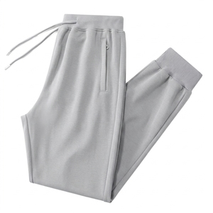 High Quality Autumn Winter Jogging Cotton Polyester Customized Plus Fleece Drawstring Cuffed Pant Customized Sweatpants <b>Men</b> - Product Image 1
