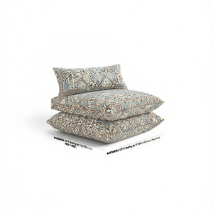 NAKSHATRA 120TC Bedding Set King Size 108x108 Inch Solid <b>Pattern</b> <b>Fitted</b> & Flat Bed <b>Sheets</b> with 2 Pillow Covers for Home Hotel - Product Image 2
