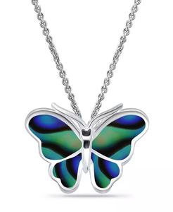 Collar de mariposa con incrustaciones de abulón | Macy's - Product Image 1