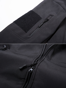 Autumn Winter Men's Soft Shell Jacket Wholesale Custom Logo Stand Collar Windproof <b>Waterproof</b> Casual Solid Zipper <b>Warm</b> Jacket - Product Image 5