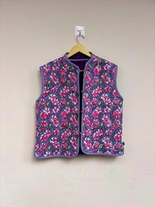 Suzani <b>Velvet</b> Cotton Breathable Vest Turkish Floral Beaded V-Neck Winter Boho Vintage Unisex Sleeveless Short <b>Jacket</b> In-Stock - Product Image 1