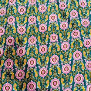 Tela de Algodón Orgánico Estampada a Mano, Suave y Transpirable, para Confección de Vestidos, Decoración del Hogar, Cortinas y Bolsos - Product Image 3