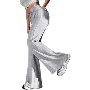 Women Flare Sweatpants High Waist Wide Leg <b>Yoga</b> Pants Casual Lounge Bell Bottom <b>Trousers</b> - Product Image 1