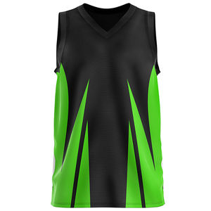 Maillot de basket sans manches personnalisé, confortable, respirant, imprimé, anti-UV, à séchage rapide, haute qualité à prix abordable - Product Image 4